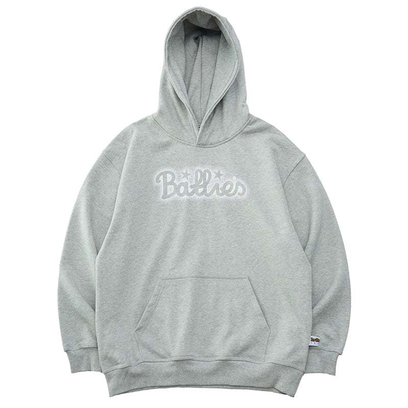 Battles Embroidered Fleece Loose Hoodie