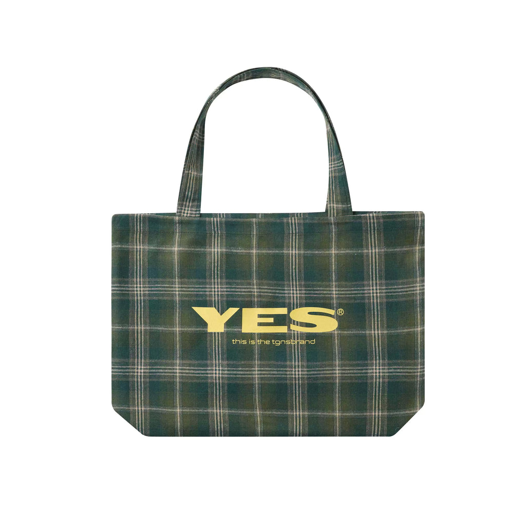 TGNS Vintage Commuter Plaid Canvas Bag