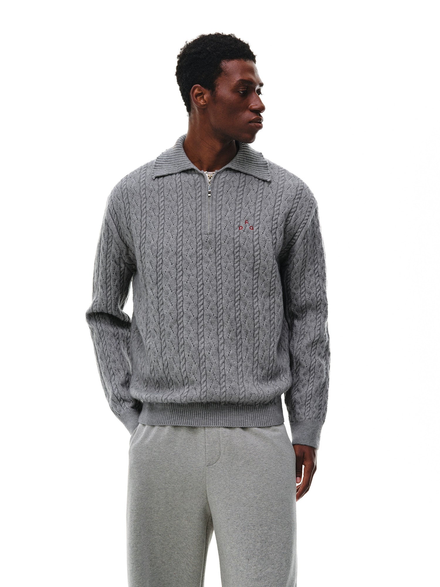 FPA Twisted Lapel Casual Sweater