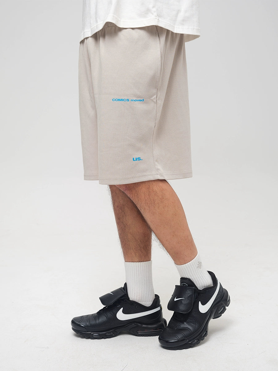 ComicTree Base Alphabet Cotton Elastic Shorts Casual