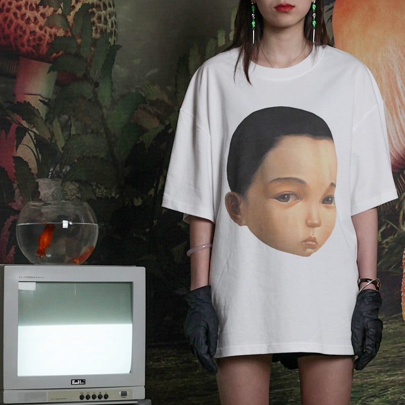 Wang Youbing Studio! Face 220g 100% Cotton Tee