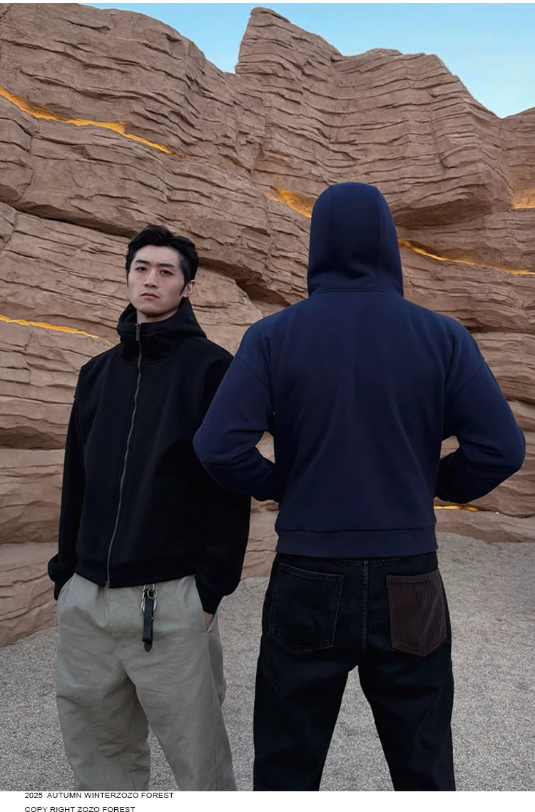 ZOZOFOREST Fleece Urban Casual Hooded Sweater