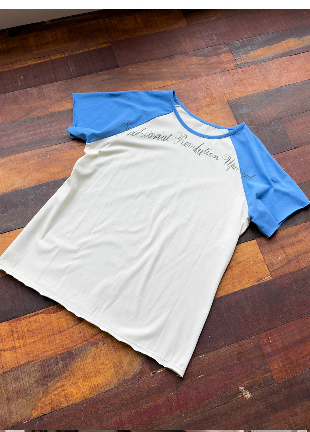 TREclub Retro Slim Shoulder Sleeve Casual Tee
