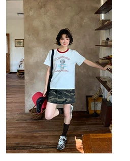 KANO Retro Old Camouflage Tooling Skirt
