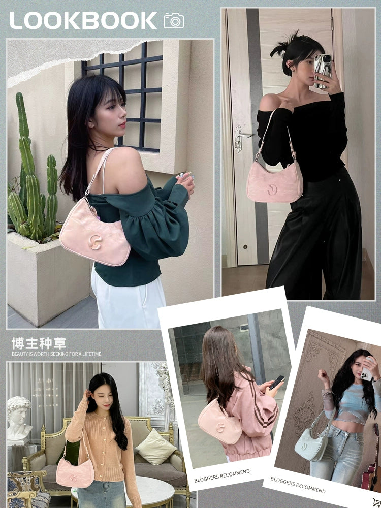 JACD Shoulder Cross Crescent Armpit Bag