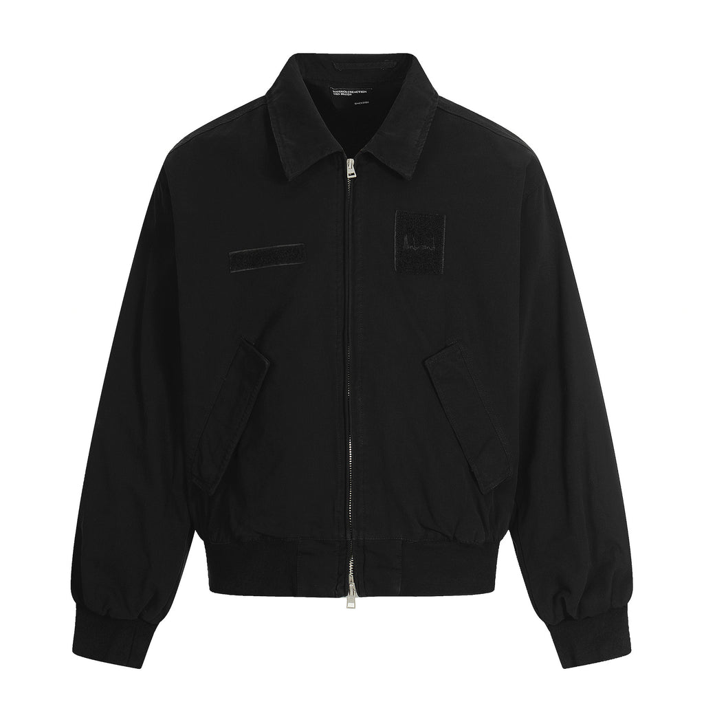 11KN Vintage Embroidered Loose Versatile Lapel Jacket