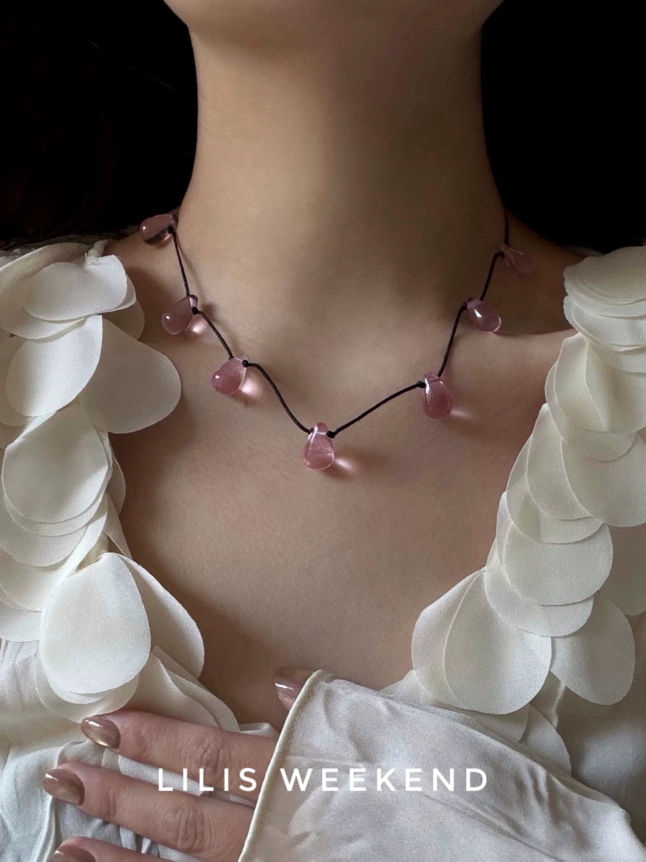 Lilis Weekend Niche Water Drop Beaded Necklace