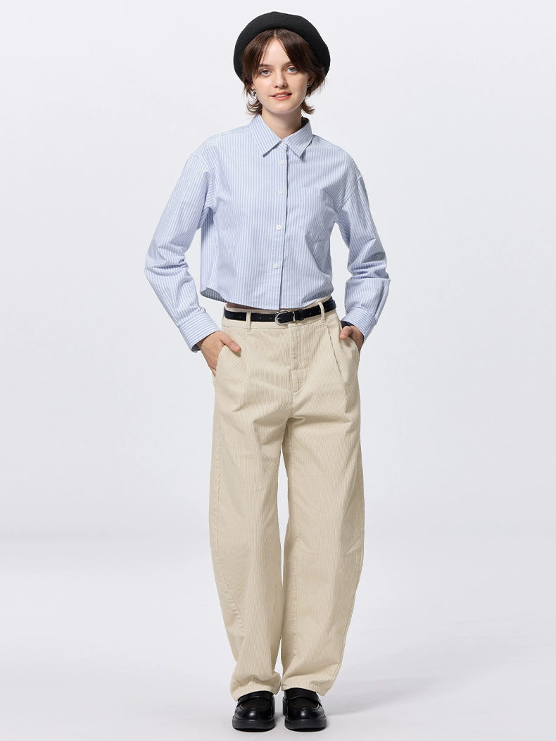 GU Simple Striped Short Shirt