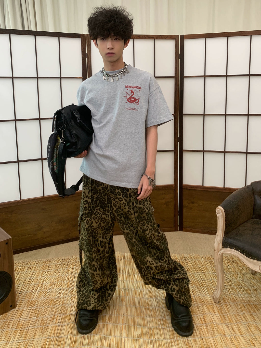 POH Old Printing Casual Versatile Tee