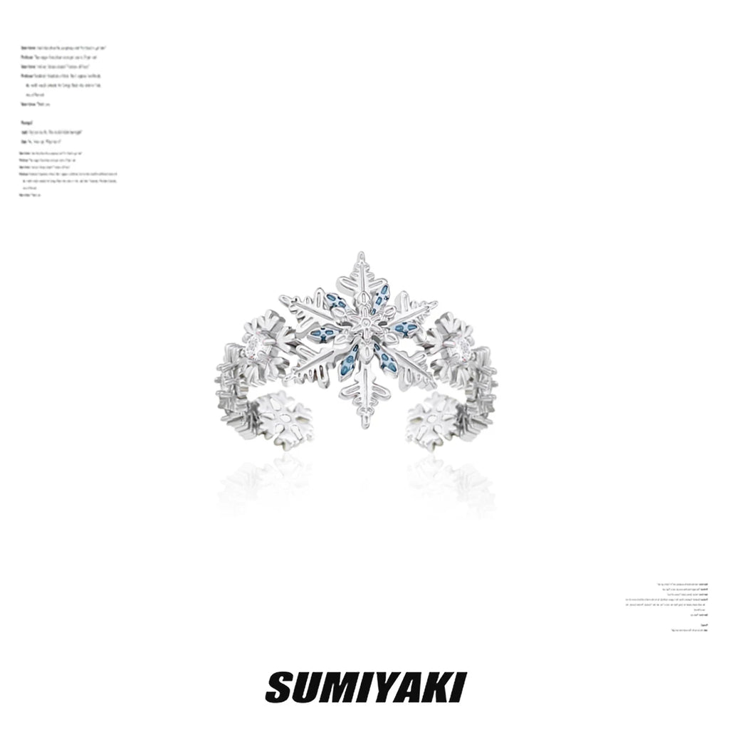 SUMIYAKI Rotating Multi-layer Snowflake Ring