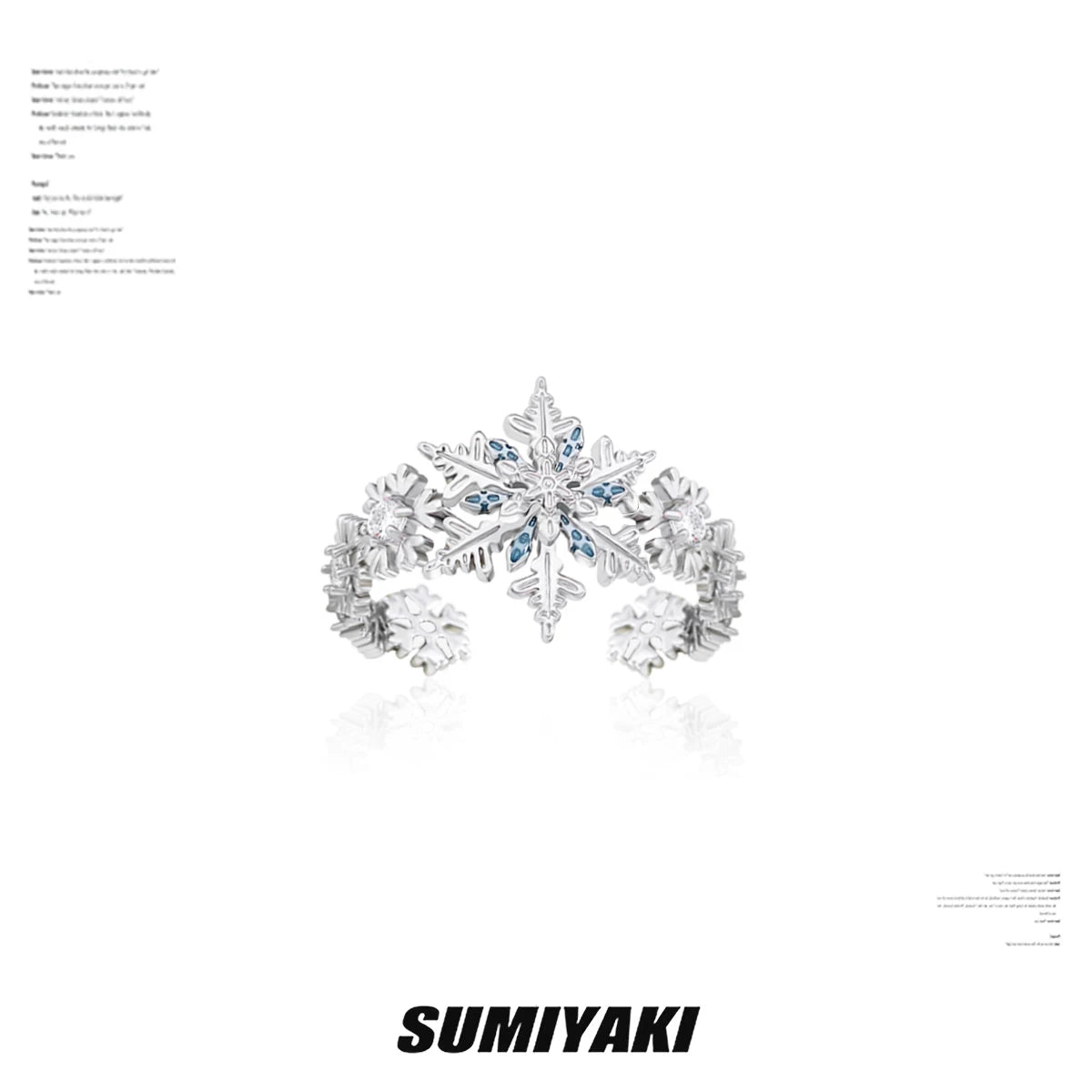 SUMIYAKI Rotating Multi-layer Snowflake Ring