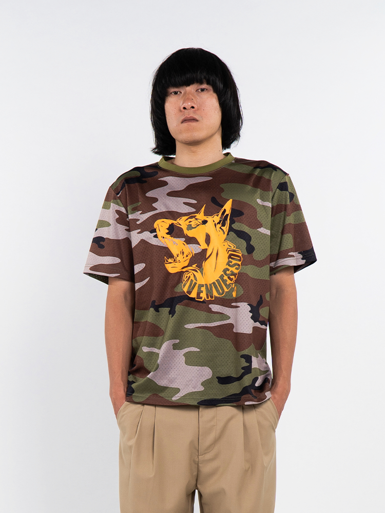 AVENUESON Camouflage Full Print Skateboard Tee