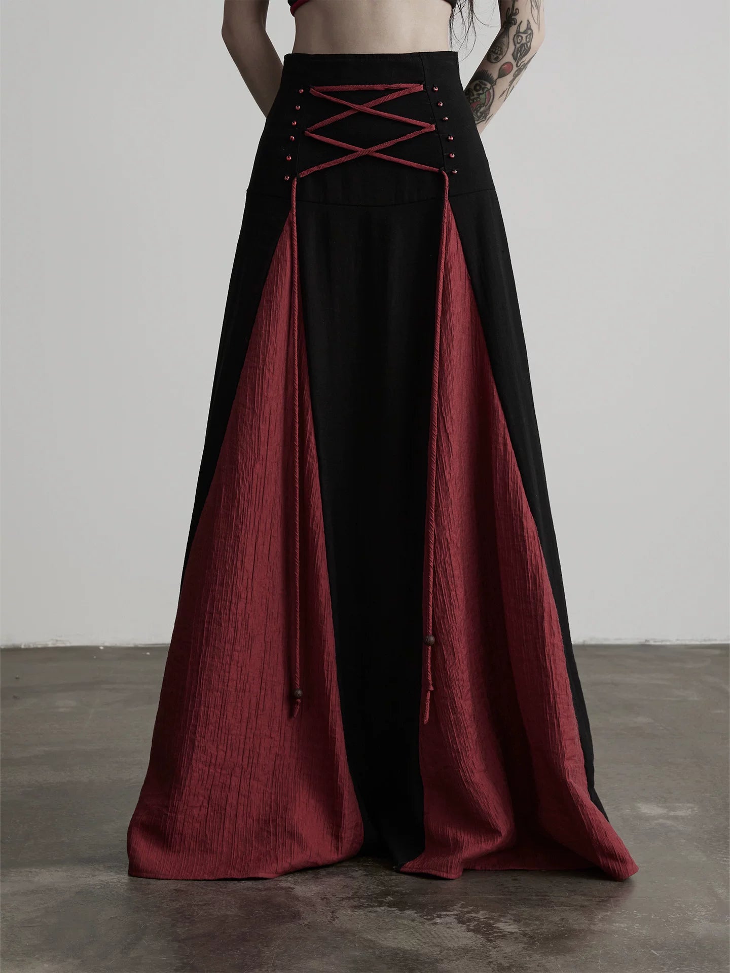 INDULGE Contrasting Color Versatile Casual Dress