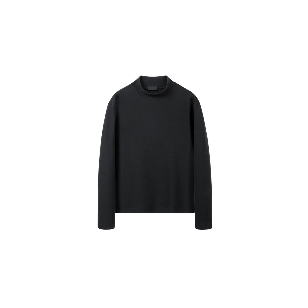 PLUS NO LOGO Warm Double-sided Polished Turtleneck Long Sleeves
