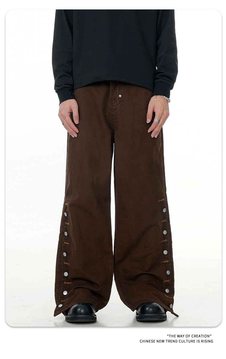 11KN Buttons Loose jeans