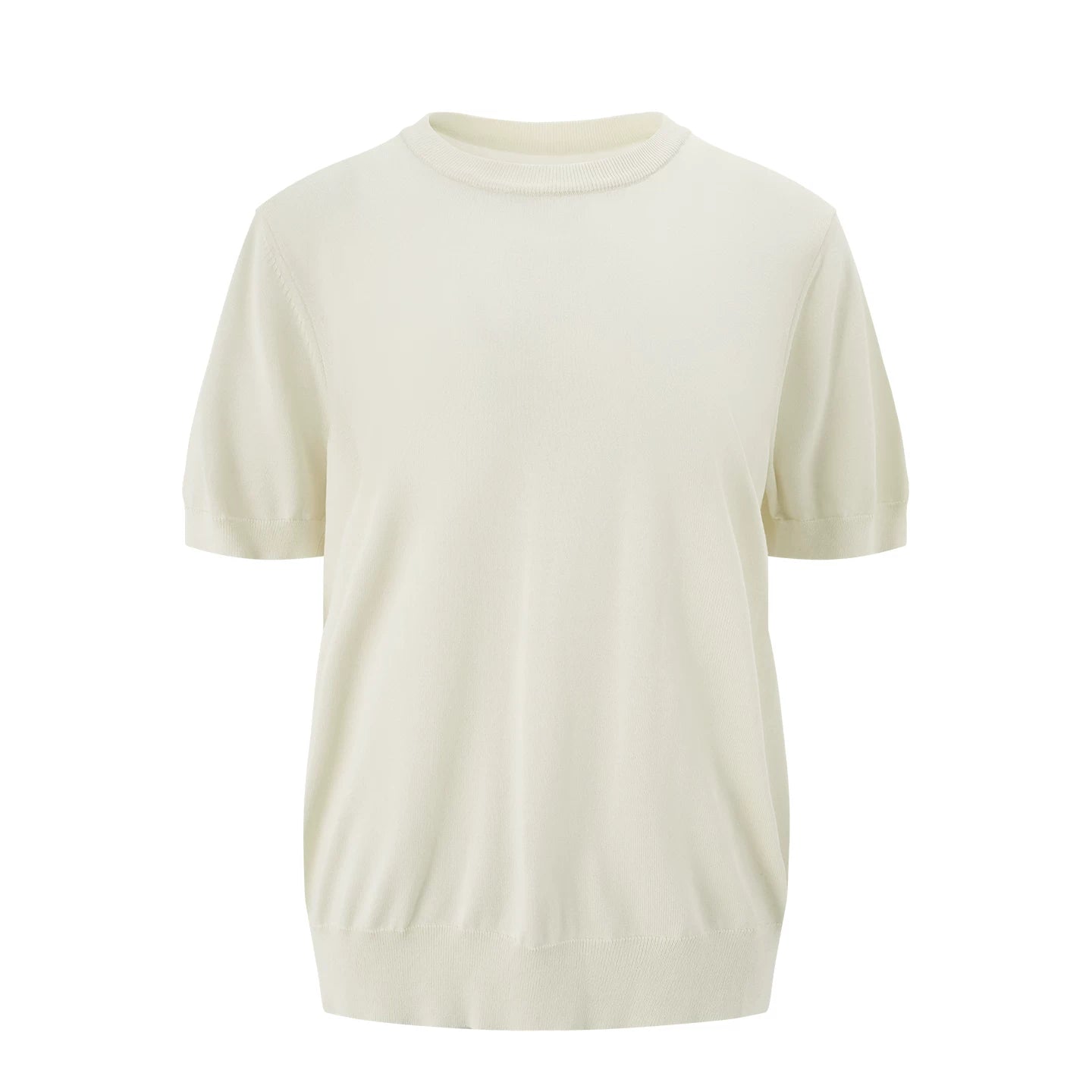 Borrowed Project Ice Silk Knitted Casual Loose Tee
