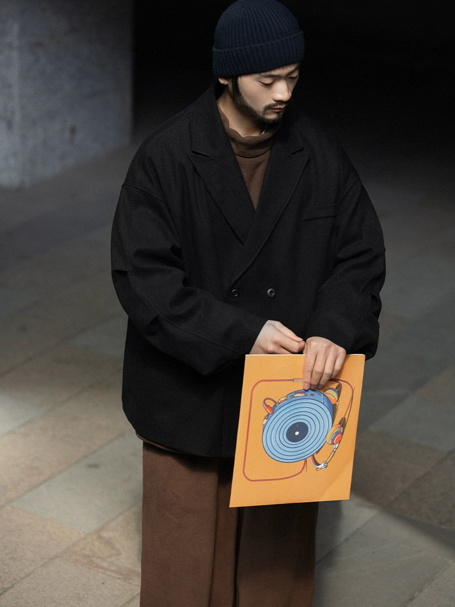 NOEARS Double-breasted Casual Ruffian Handsome Suit Coat