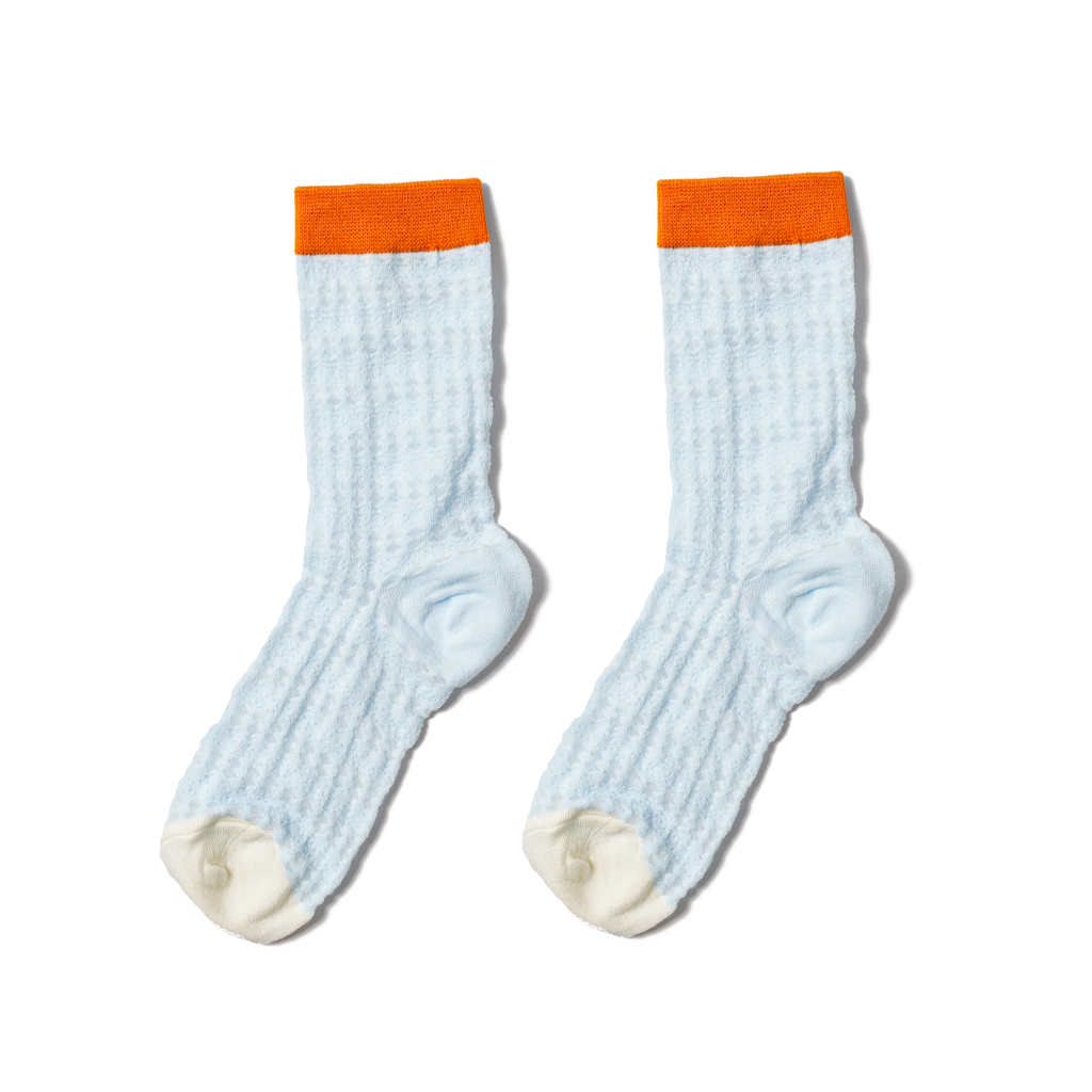 Momogigi street diary, retro contrasting color, breathable, comfortable and versatile, fashionable summer thin mesh socks