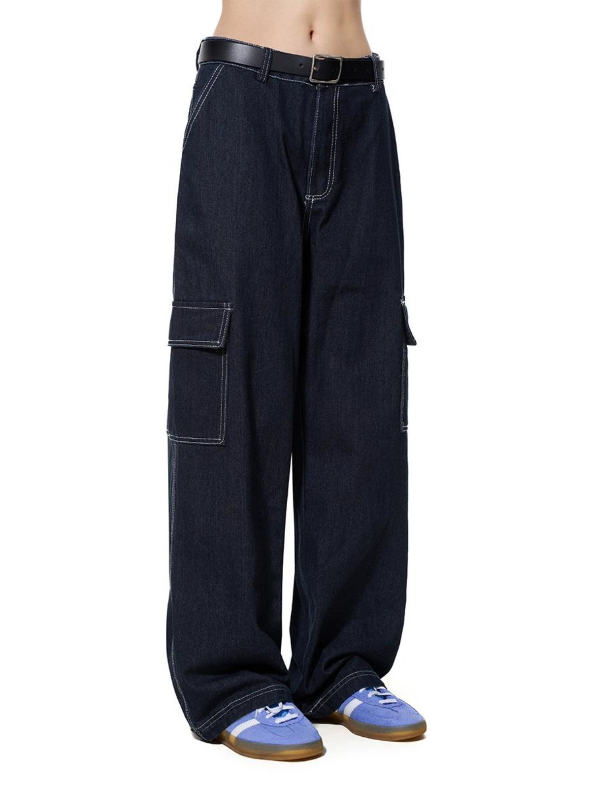 BTSG X Peoede STAR bright-line pocket tooling jeans