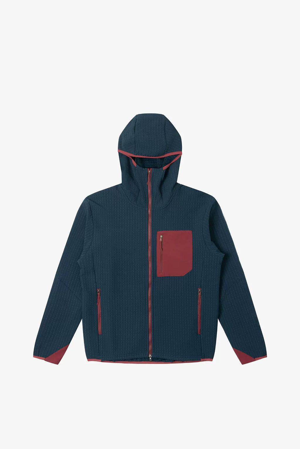 No Logo Heattech Windproof Hooded Fleece Jacket