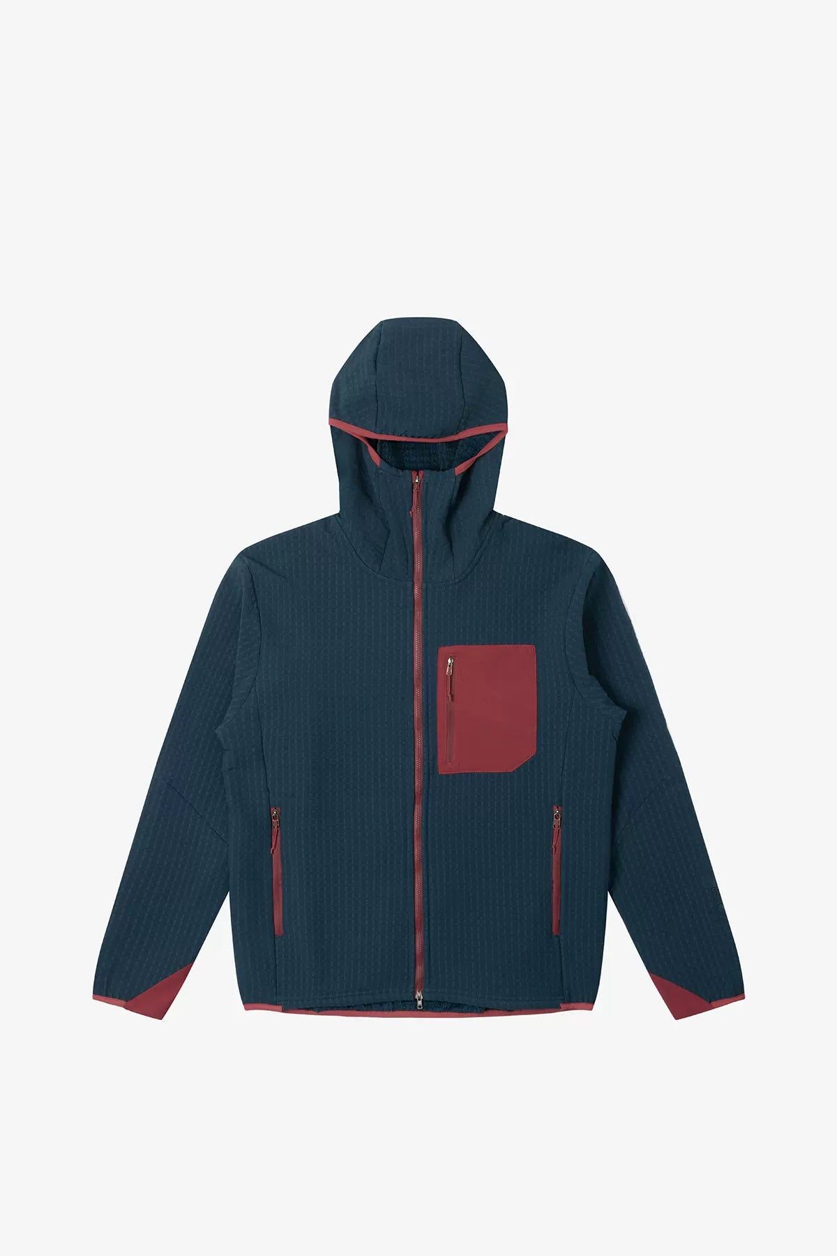 No Logo Heattech Windproof Hooded Fleece Jacket