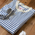 PrintAce Vintage Striped Blue and White Long Sleeves