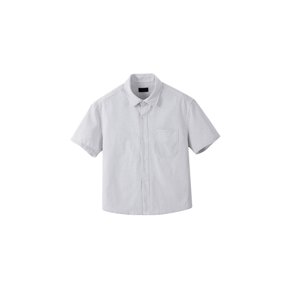 PLUS NO LOGO Striped Short Sleeve Shirt