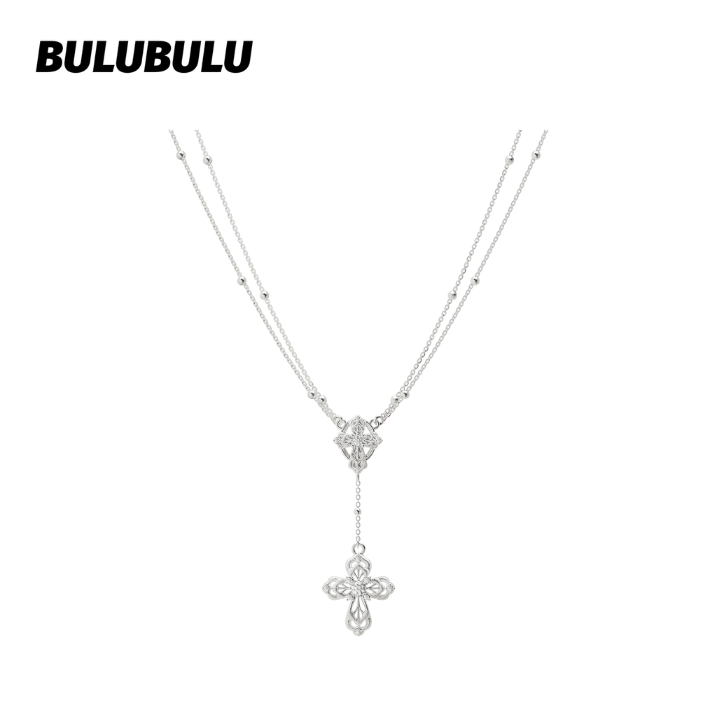 BULUBULU Pendant Cross Double Necklace