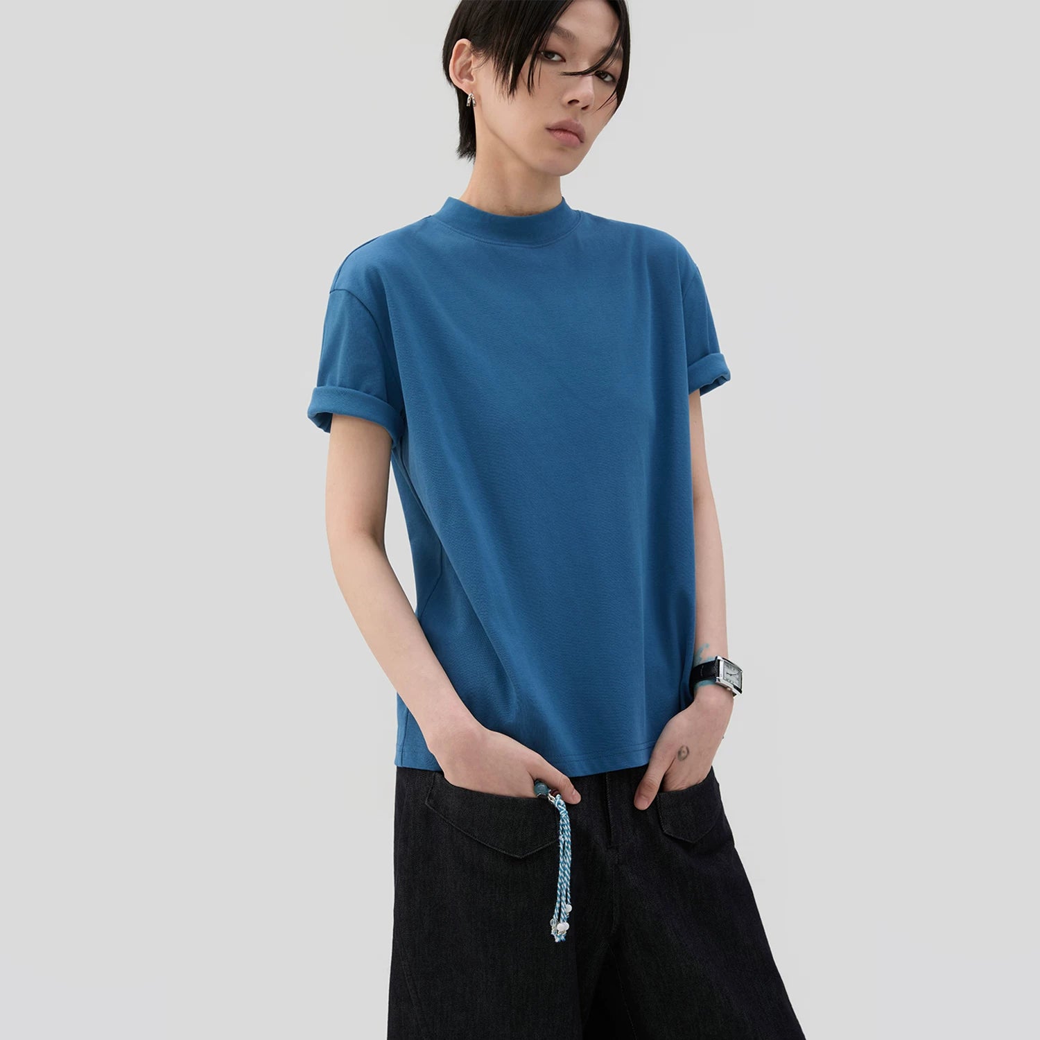 Sameuoo Shoulder Versatile Casual Tee