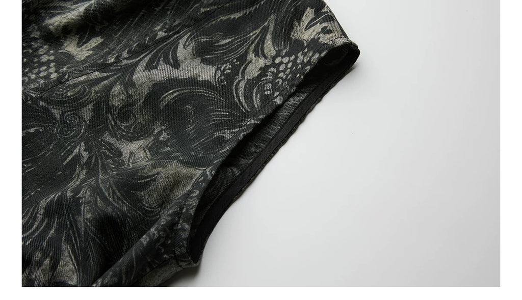 INDULGE Oil Painting Drawing Strap Waist Tee