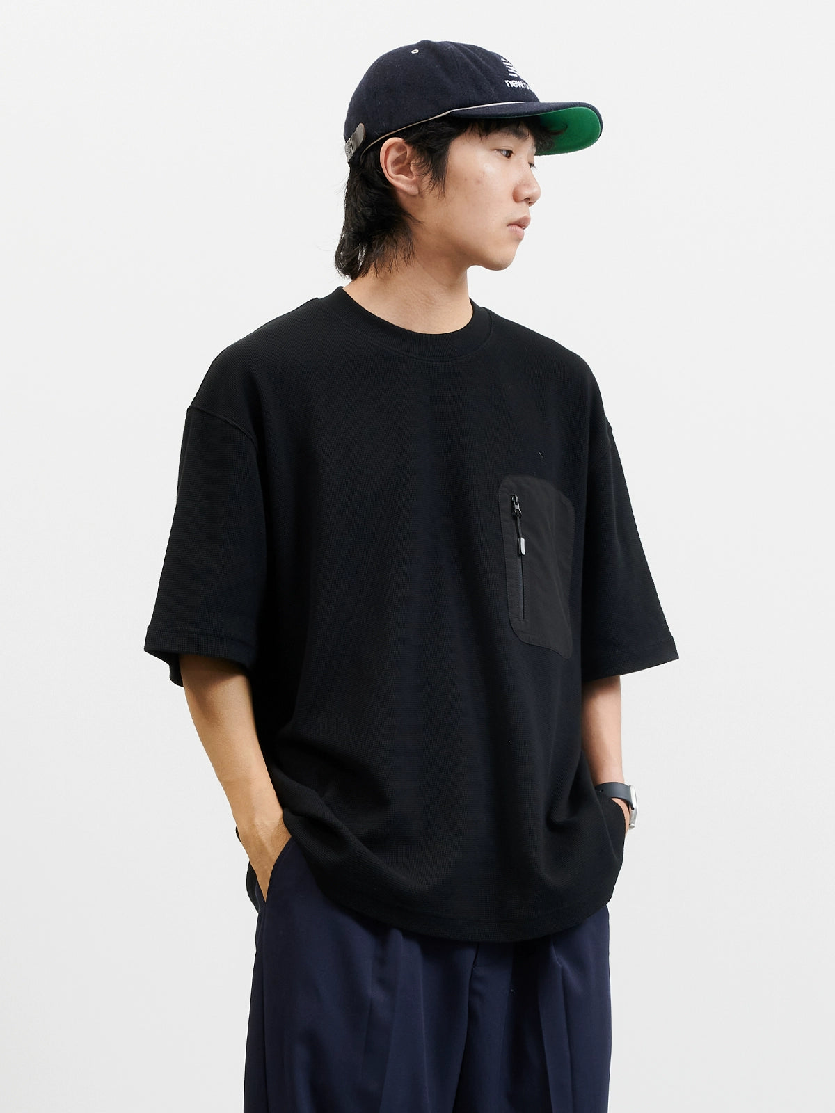 NUMBERSALT Waffle Versatile Casual Tee