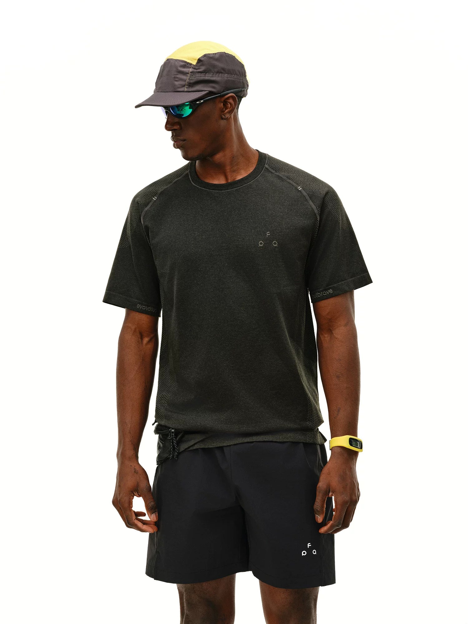 FPA Knitted Crew Neck Contrasting Color Outdoor Sports Tee