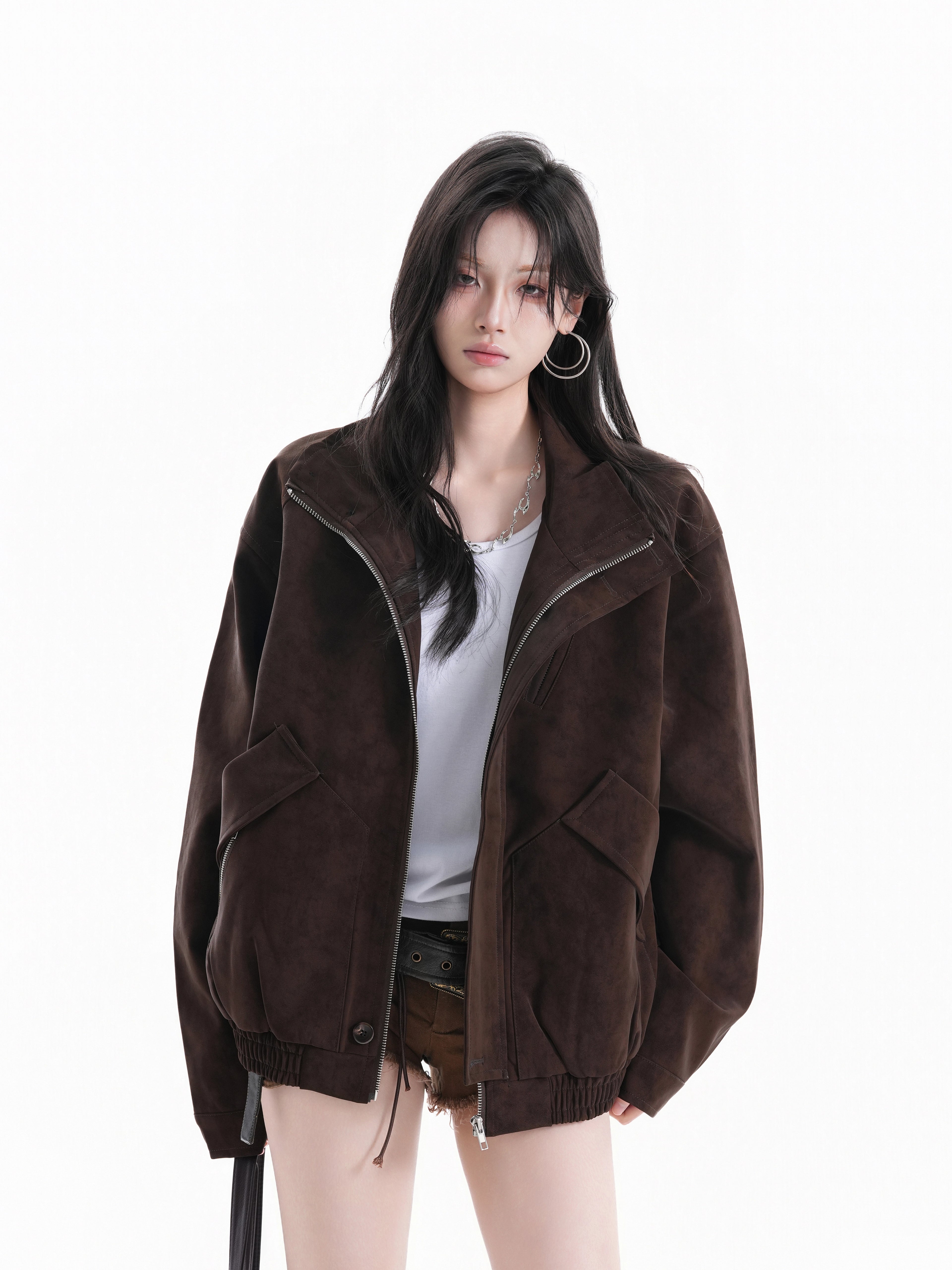 Zuocisankon Vintage Loose Jacket