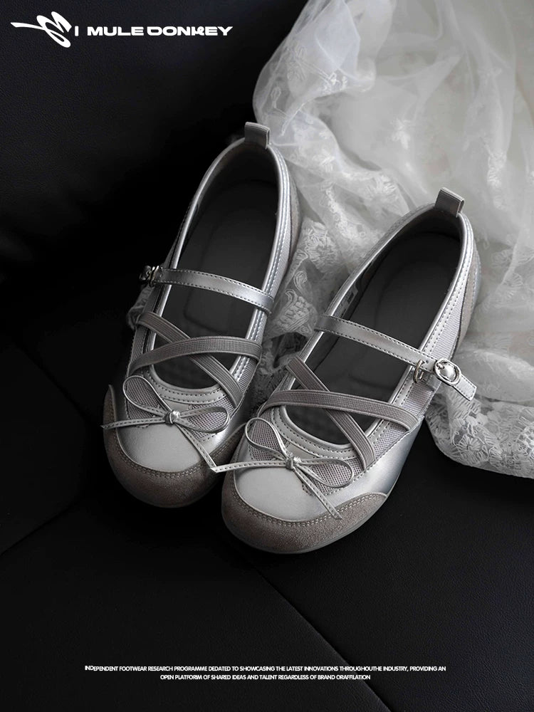 Donkey Vintage Hollow Ballet Flat Shoes
