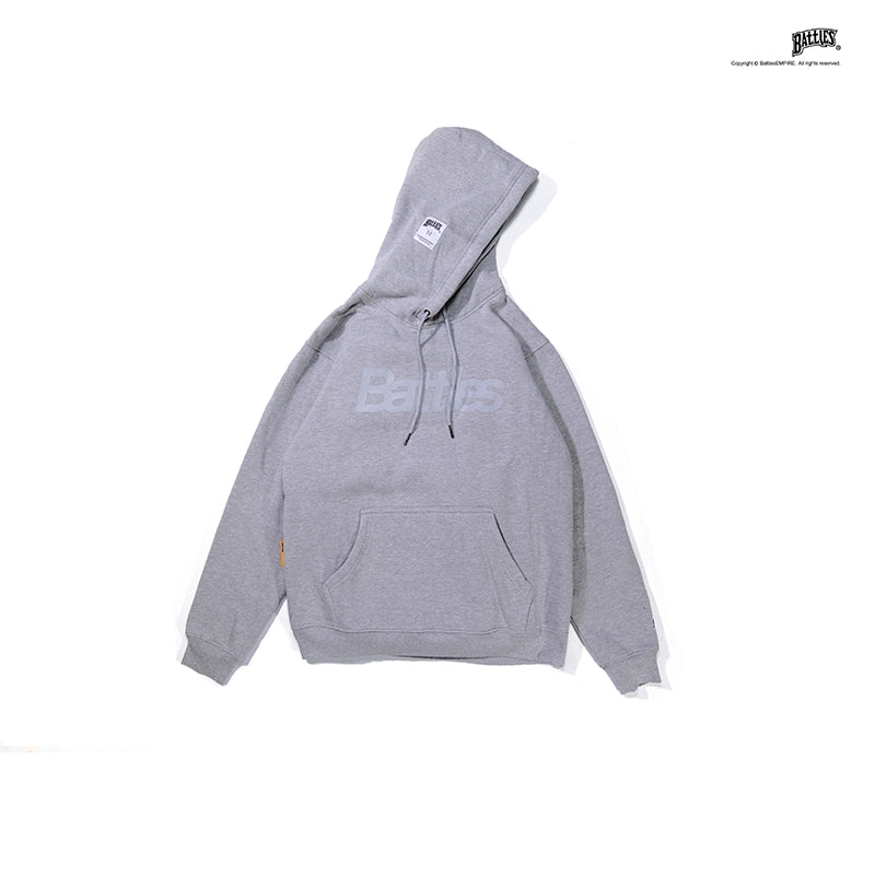 Battles Basic Logo Print Fleece Hoodie