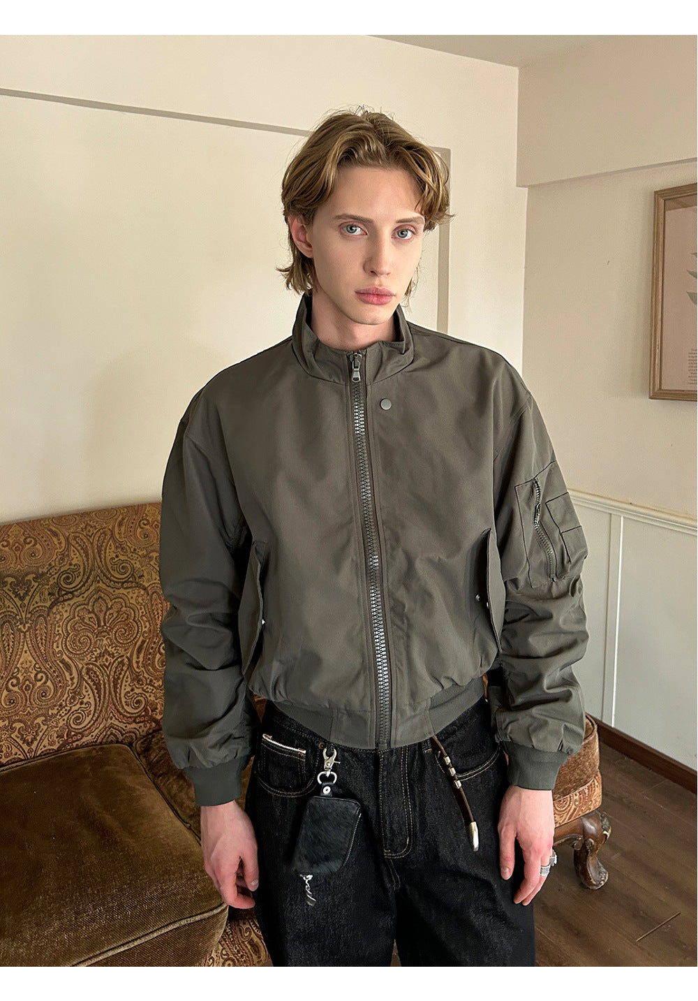 EME Vintage Minimalist Stand-Up Jacket