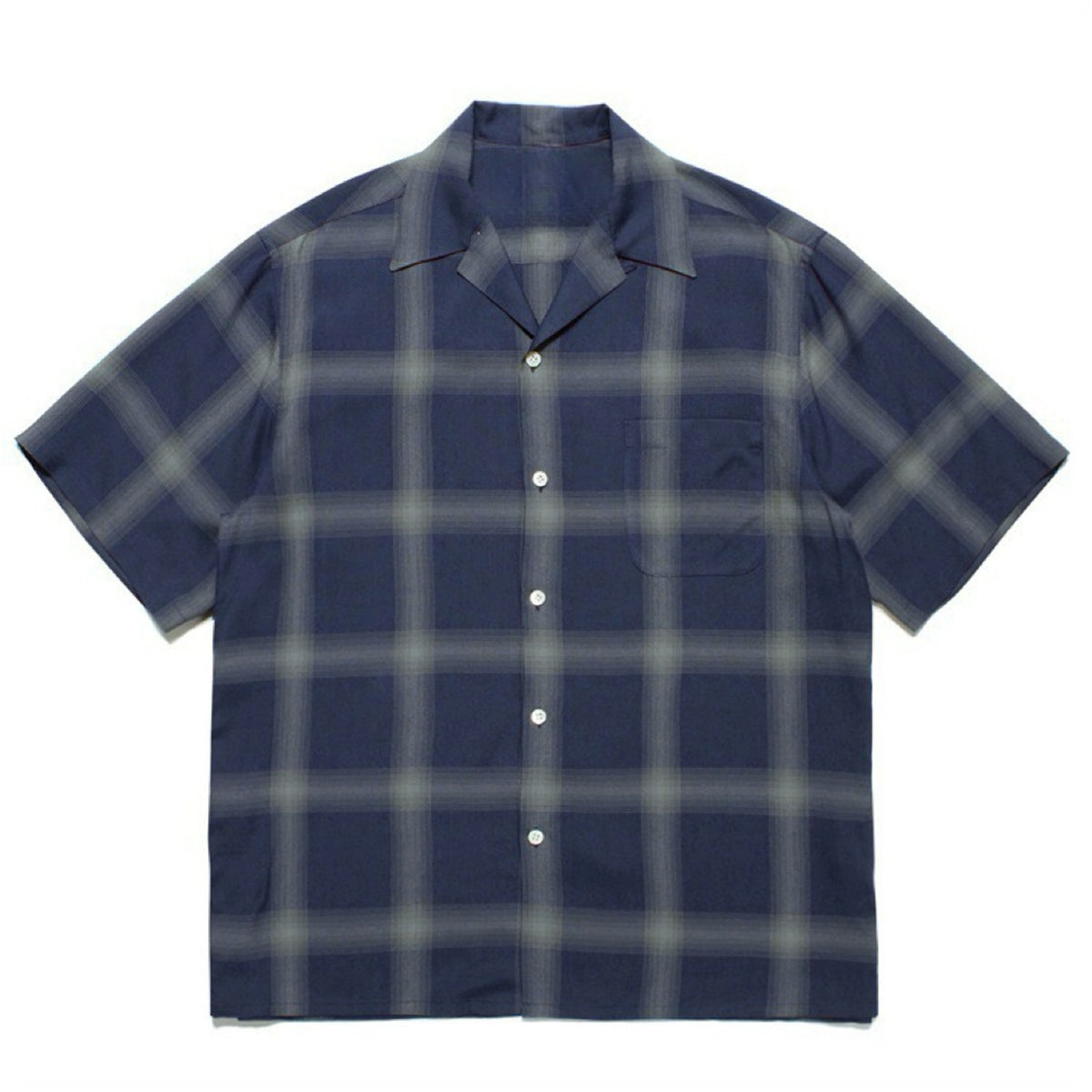 PUBLICRADIO Vintage Loose Plaid Ice Silk Shirt