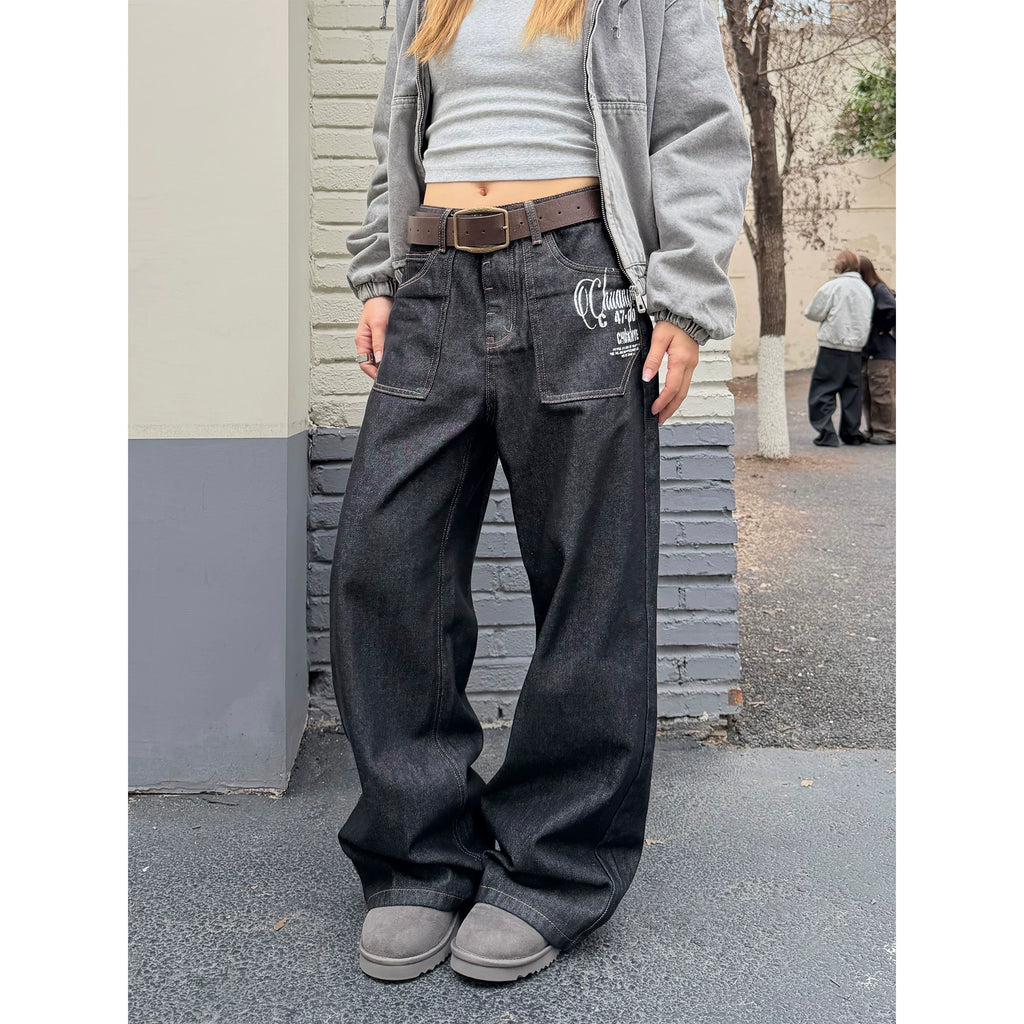CCYE Straight Casual Loose Jeans