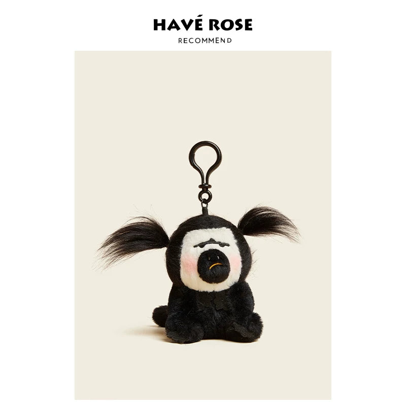 HAVEROSE White-faced Monkey Bag Plush Doll Pendant