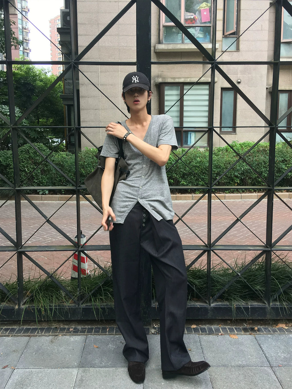 Slight Vogue Single Pleated Anti-Wrinkle Casual Pants
