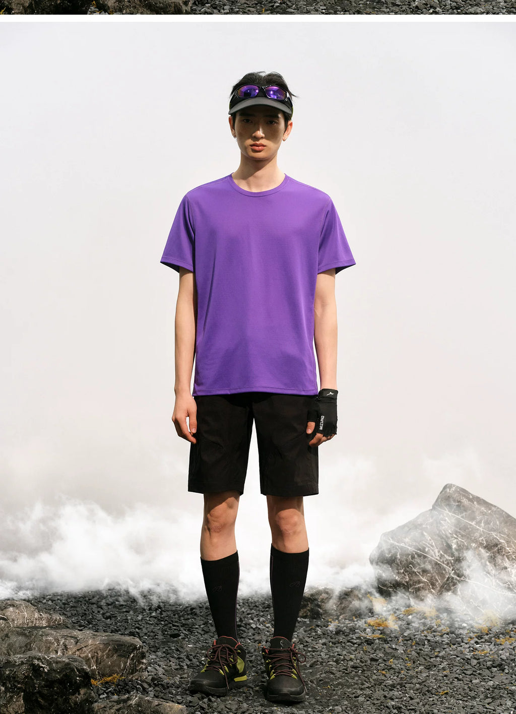 NO LOGO Stitching Quick-drying Sports Shorts