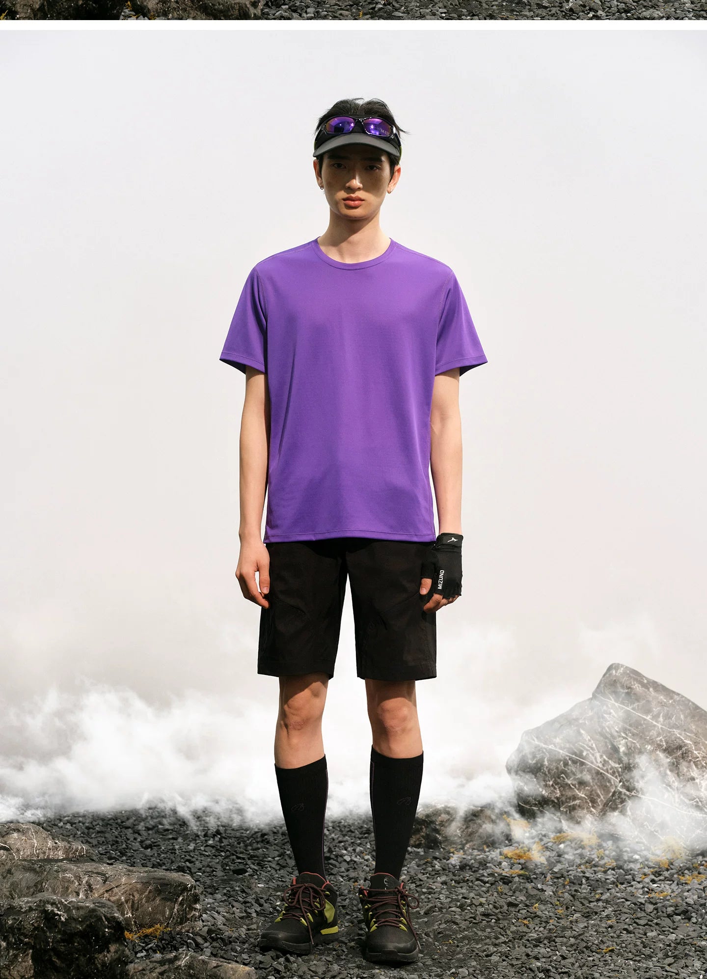 NO LOGO Stitching Quick-drying Sports Shorts