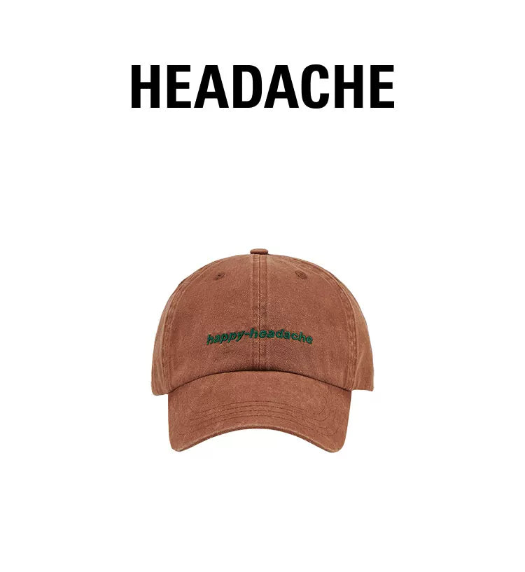 HEADACHE Vintage Embroidered Baseball Cap