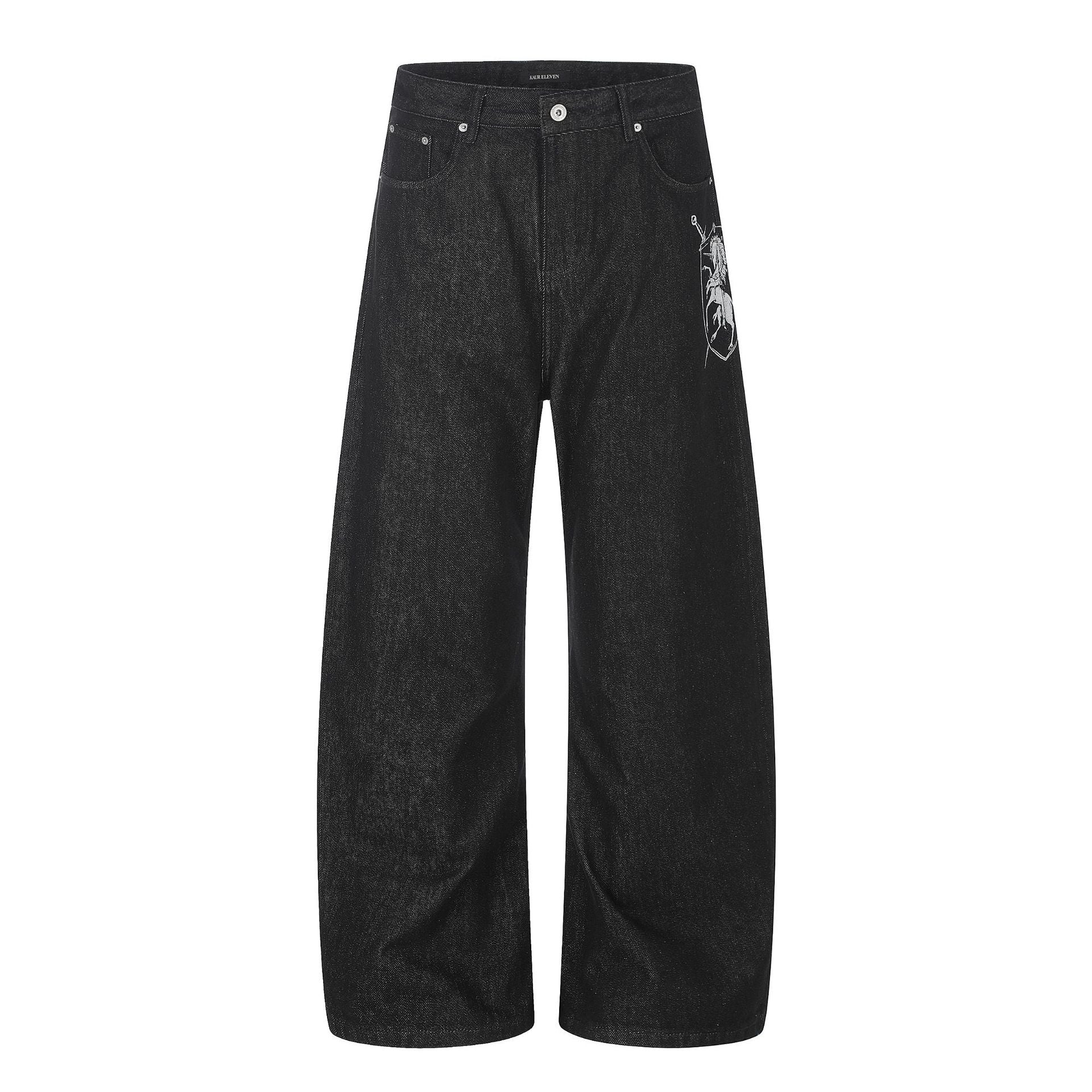 11KN Loose Versatile Straight Wide Leg Pants