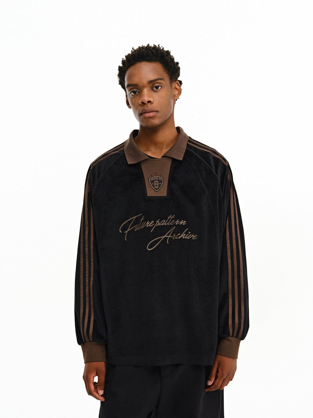 FPA Sports Velvet Long-sleeved Polo Shirt