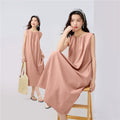 Giordano Strap-up Pleated Crew Neck Vest Dress