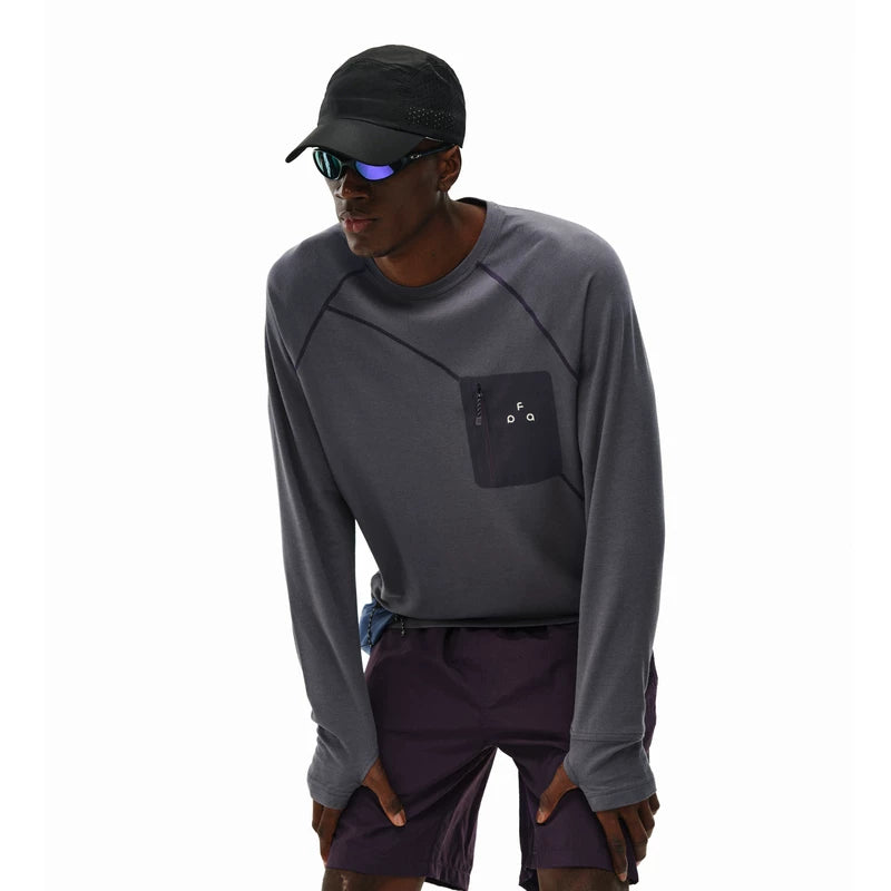FPA Sports Crew Neck Casual Contrast Long Sleeves