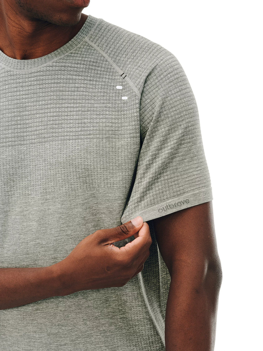 FPA Sports Striped Round Neck Breathable Tee