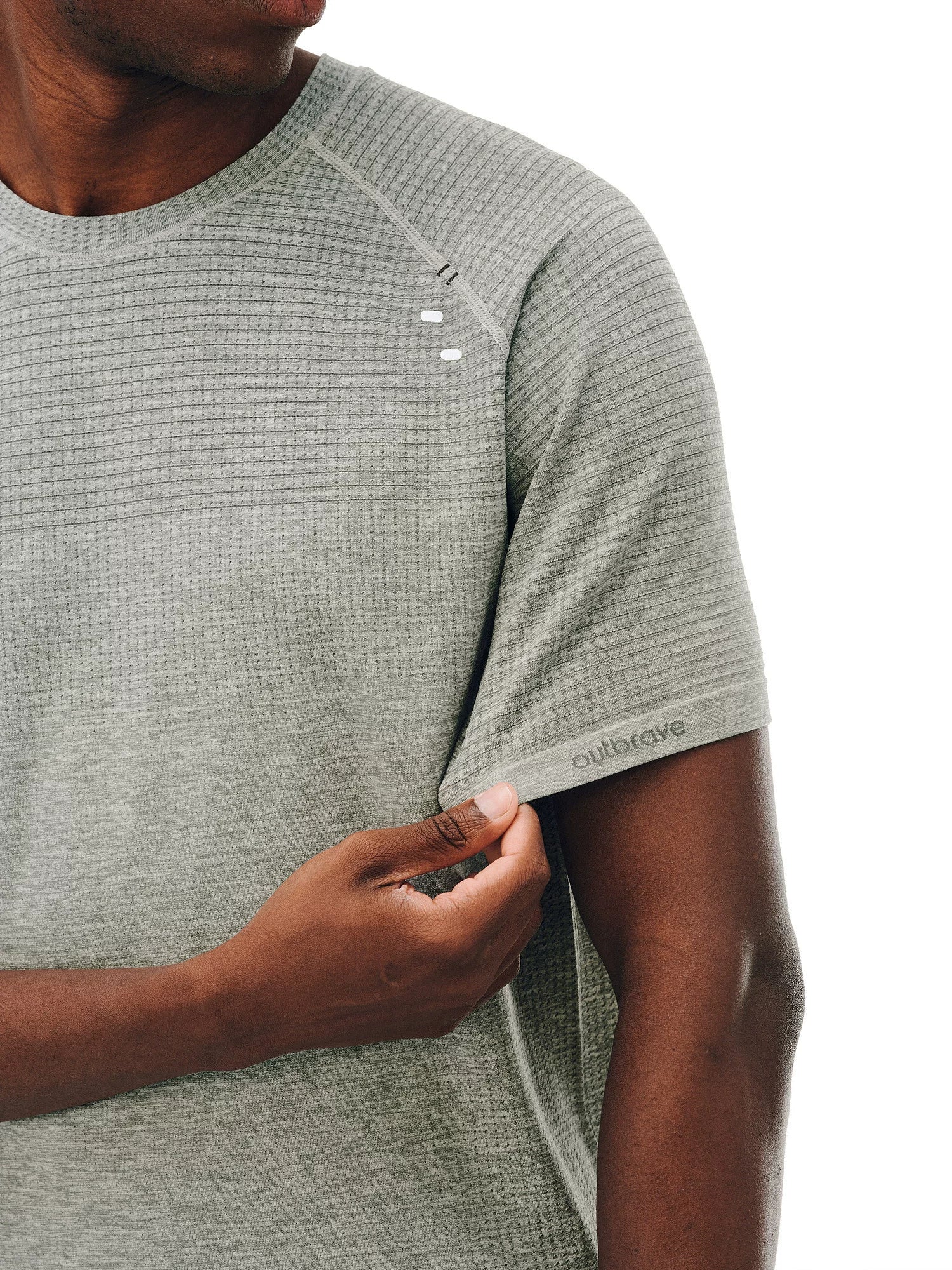 FPA Sports Striped Round Neck Breathable Tee