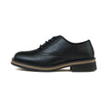 LIVINGTOWN Simple Niche Round Head Leather Shoes
